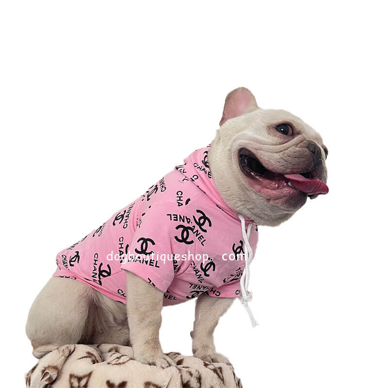Chanel dog outfit, chanel dog dress