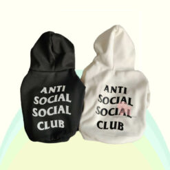 Anti social social club dog hoodie
